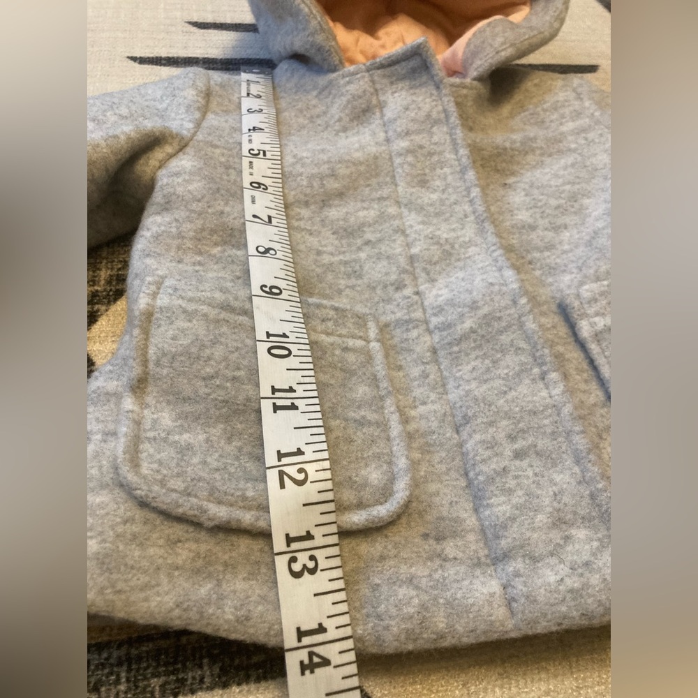 Cat & Jack Bunny Peacoat, 12m - Picture 6 of 12